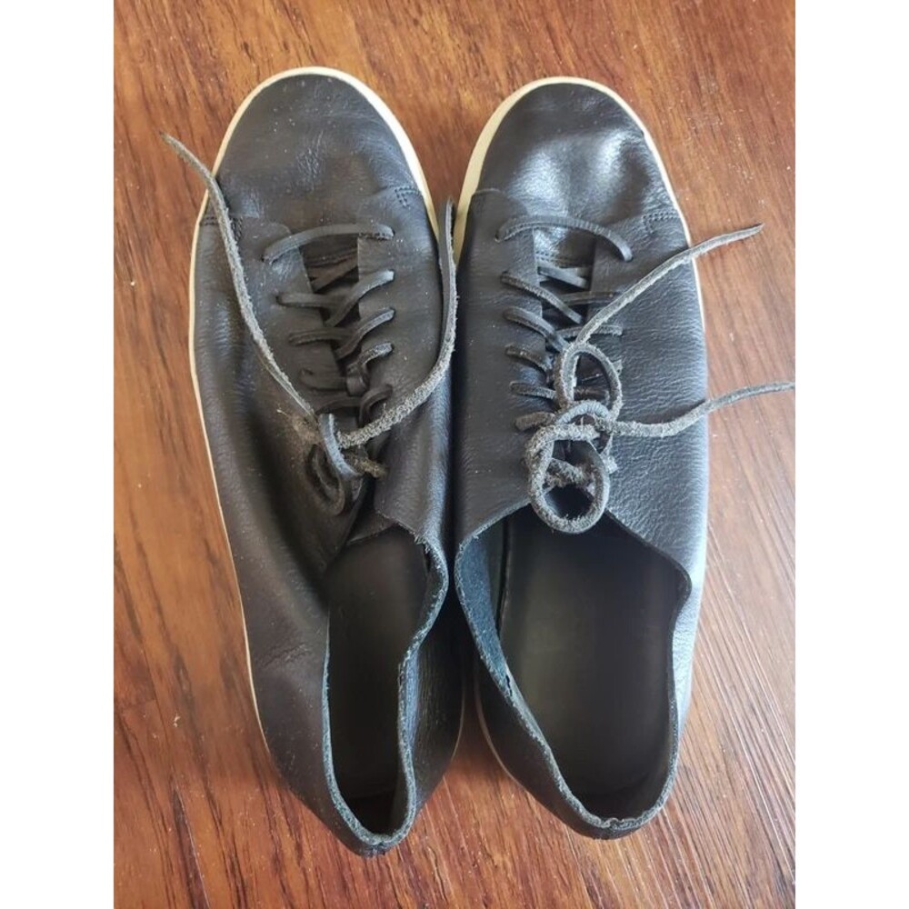 Vince Men's Black Leather sneakers Size US 12 EU 46 - Picture 2 of 4